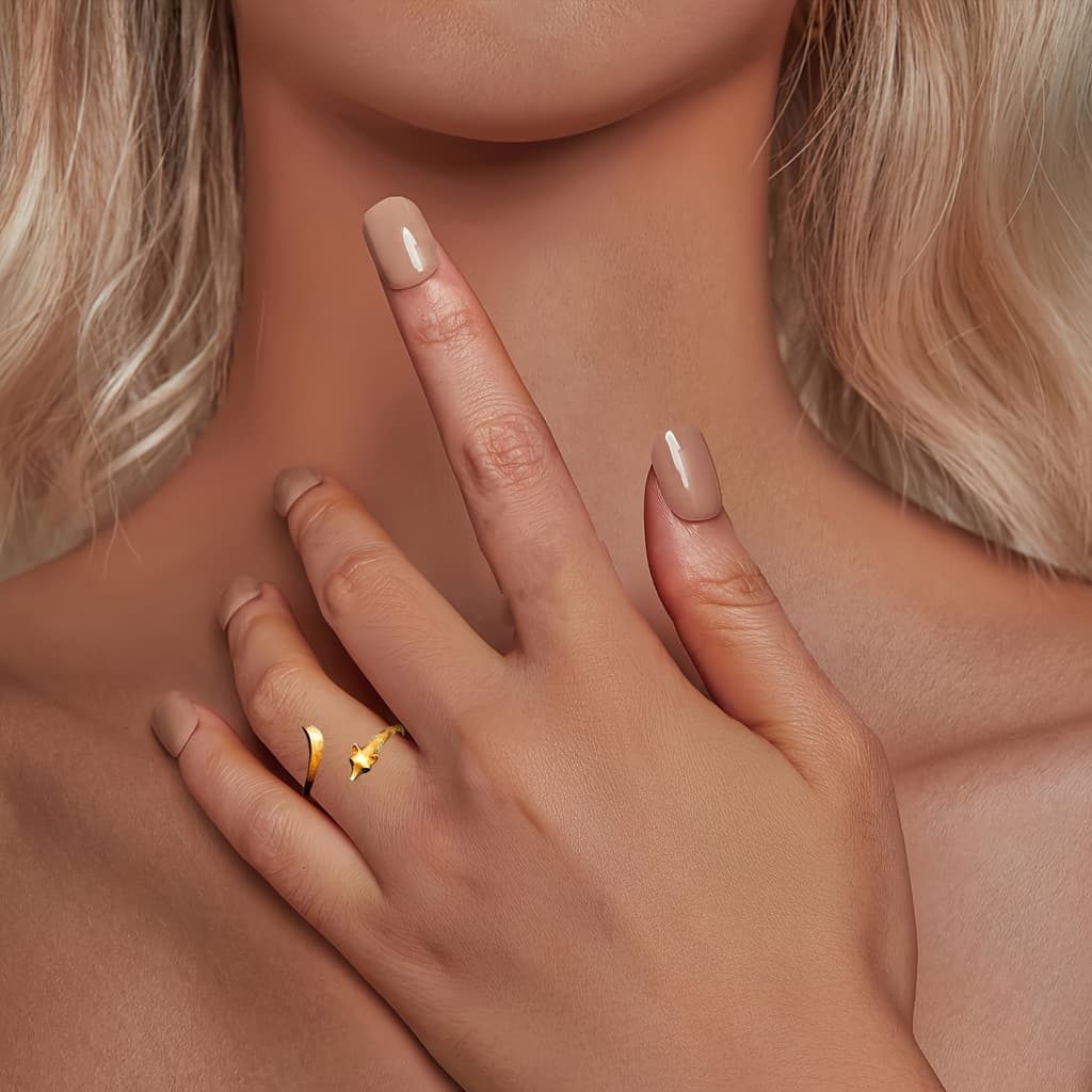 Bohemian Vintage Fox Open Ring For Women - Adjustable Alloy Band