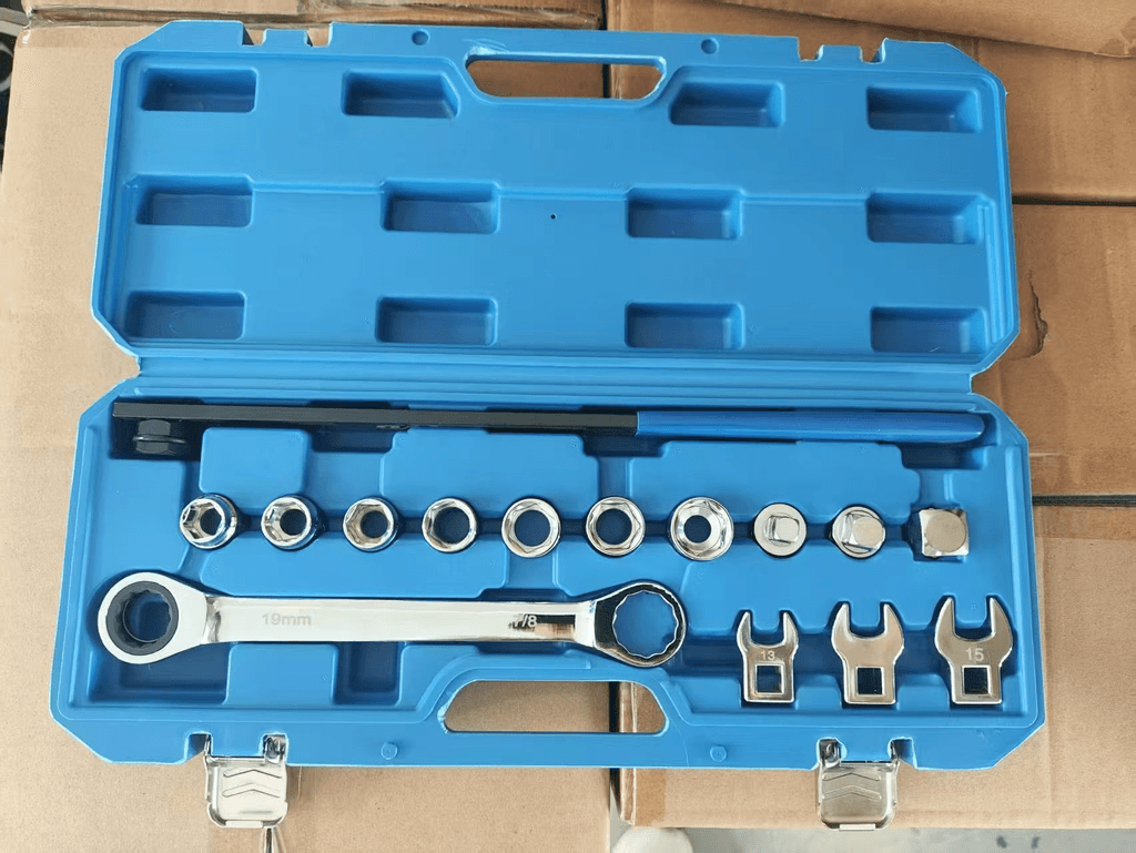 15-piece Adjustable Wrench For Automotive Engine Belt, Belt Pulley Disassembly And Assembly, Idler Gear Tensioning Special Auto Repair Tool