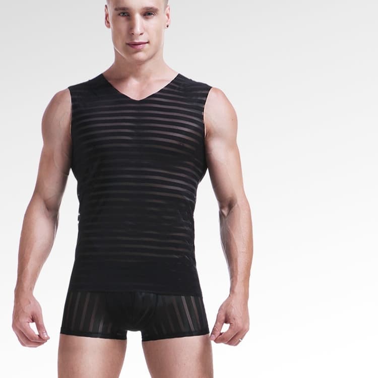 Summer Men's Seamless Ice Silk T-Shirt