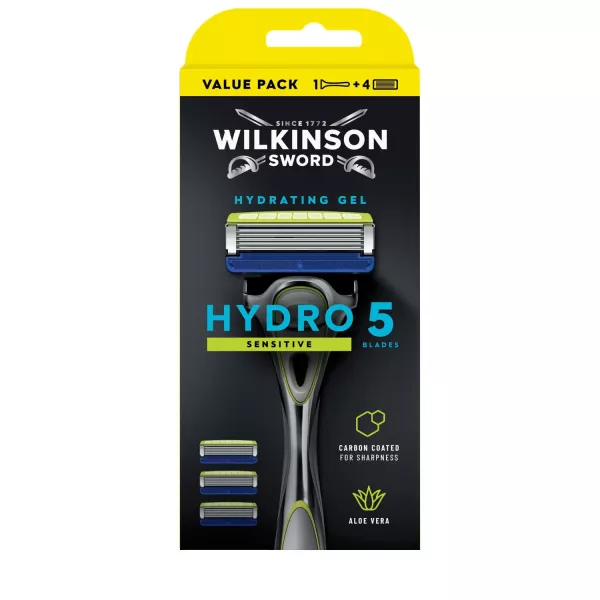 Afeitadora + 4 Lames Avec Gel Protectora Sensitive Hydro - imagen 1
