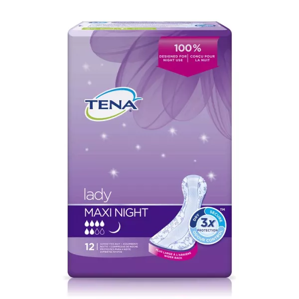 Toallas sanitarias Lady Maxi Night Silky Soft X12 - imagen 1