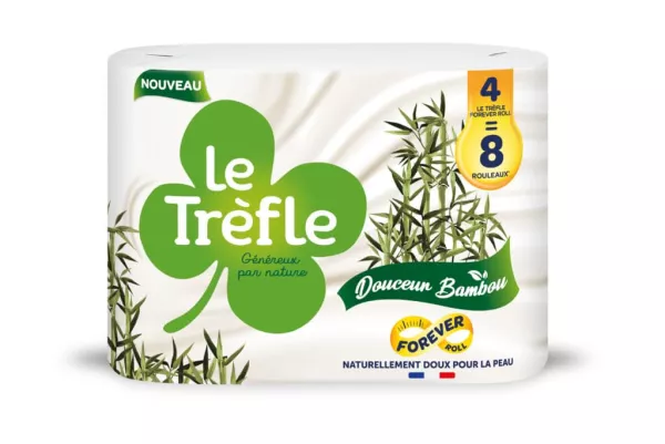 Papel higiénico Suavidad Bambou 8 rouleaux - LE TRÈFLE - imagen 1