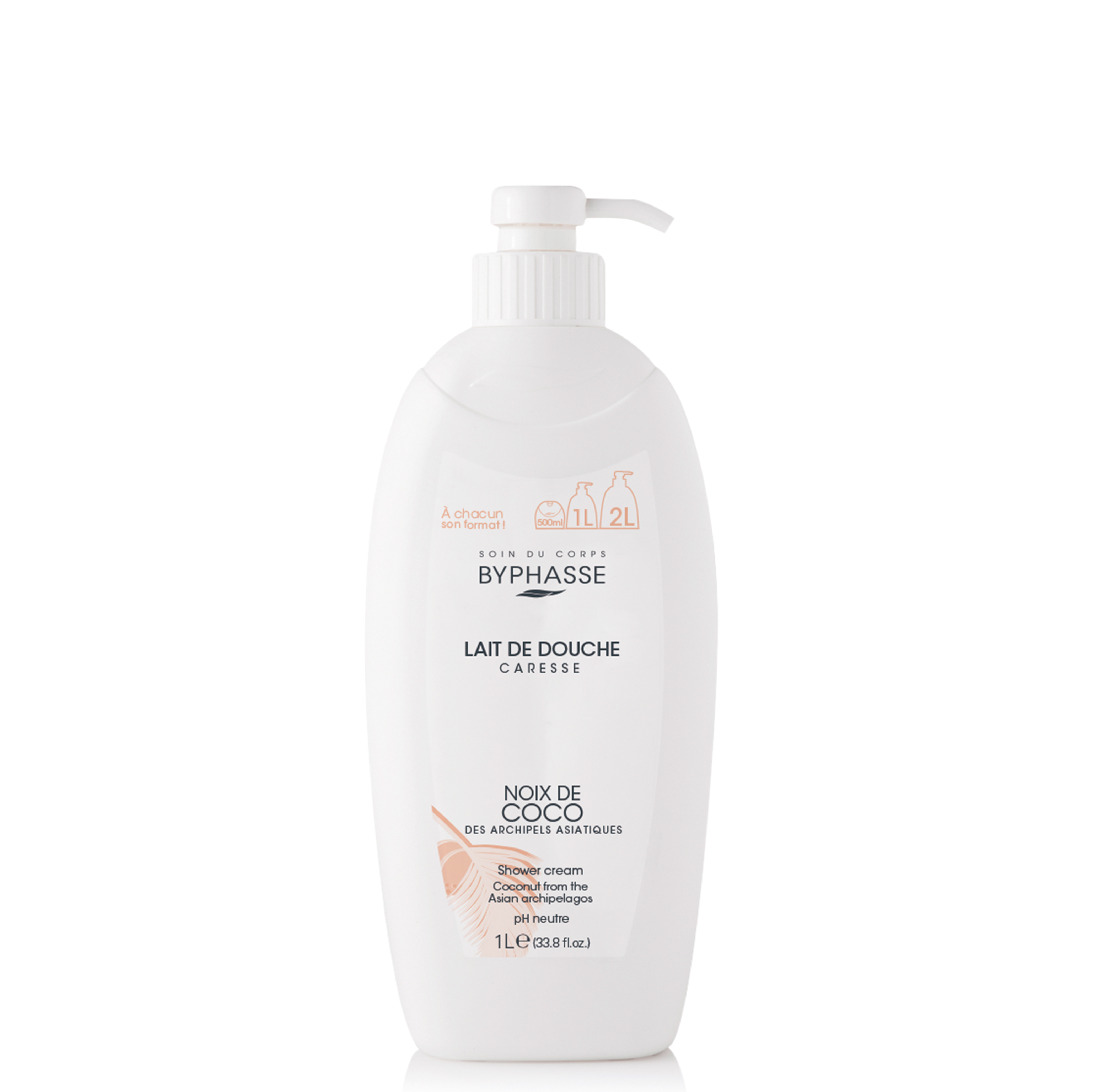 Caresse Leche de baño Noix De Coco 1l - BYPHASSE - imagen 1