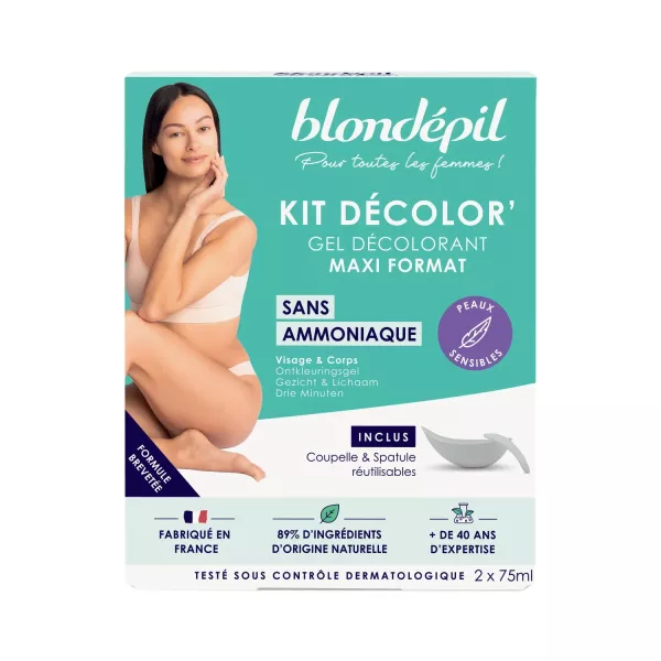 Gel décolorant sans ammoniaque - visage & corps 2x75m - imagen 1