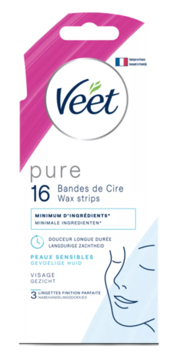 banda de cera Froide rostro pour pieles sensibles - VEET - imagen 1