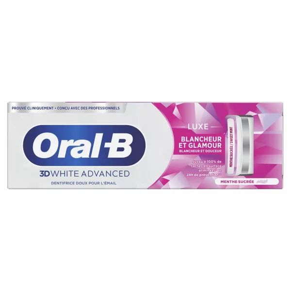 Pasta de dientes 3D White Advanced Luxe Blanqueadora Glamour 7 - imagen 1