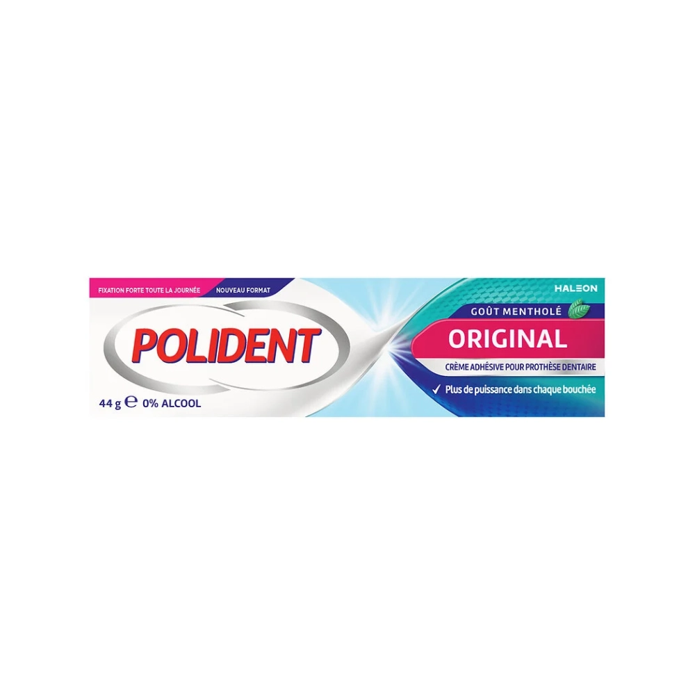 Crema fijadora dental sabor Menthe 44g - POLIDENT - imagen 1