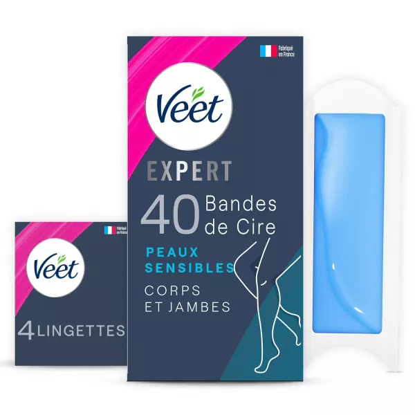 bandas de cera Expert cuerpo et Jambes pieles sensibles - imagen 1