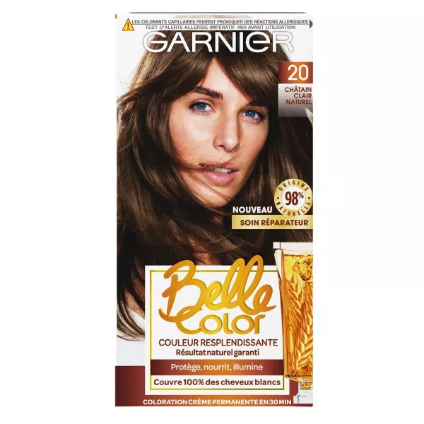 Tinte Cheveux Permanente 20 Chatain Clair Nature - imagen 1