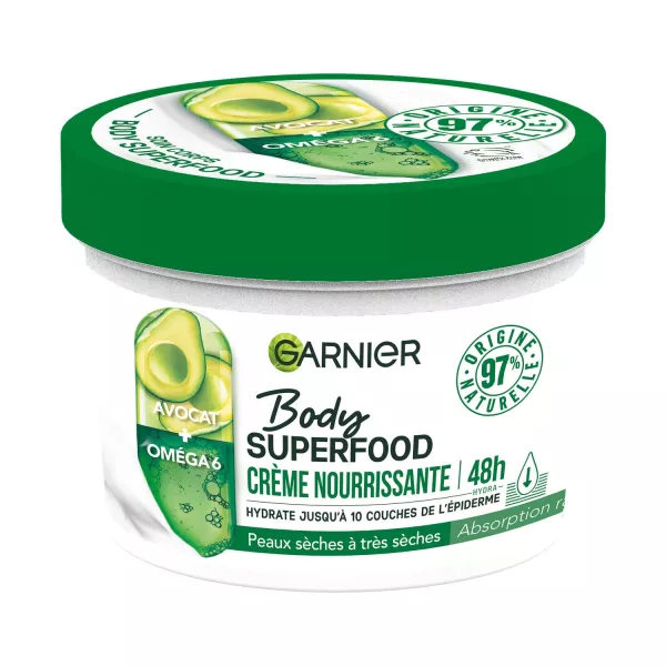 Crema Corps Avocat Peaux Sèche Body Super Food 380ml - imagen 1