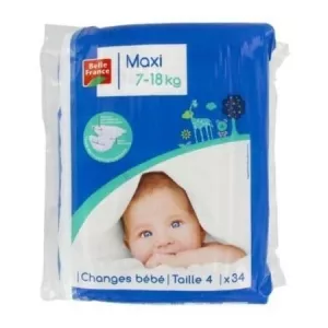 Panales Bebe 7-18kg X34 — Belle France - imagen 1