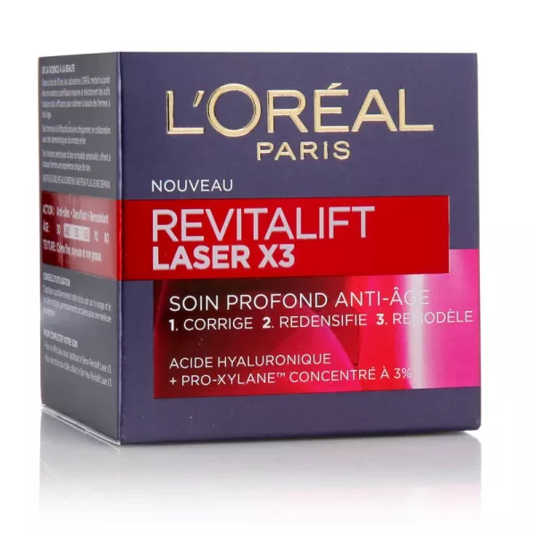 Soin anti-âge jour Revitalift Laser x3, 50ml - L'OREAL - imagen 1