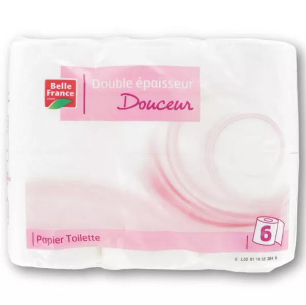 Papel higiénico Double épaisseur X6 - BELLE FRANCE - imagen 1