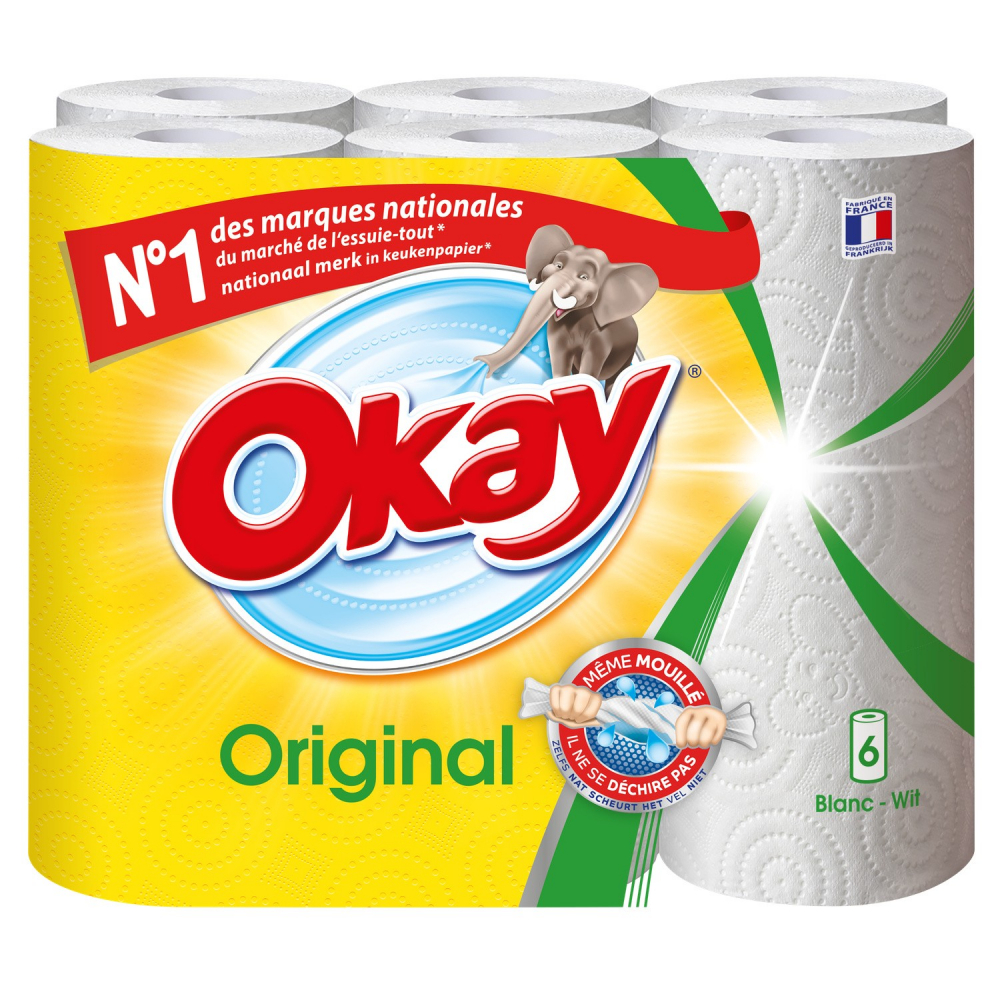 Papel de cocina Original x6 - OKAY - imagen 1