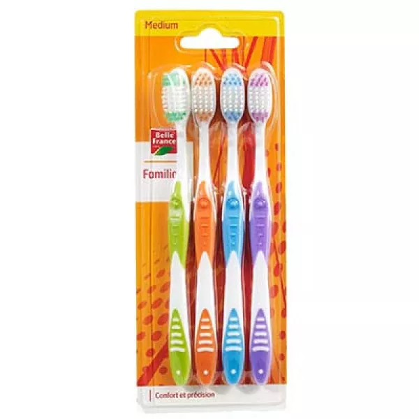 Brosse à Dent Medium X4 - BELLE FRANCE - imagen 1