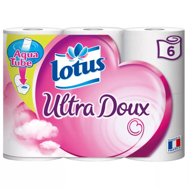 Papel higiénico ultra doux x6 - LOTUS - imagen 1