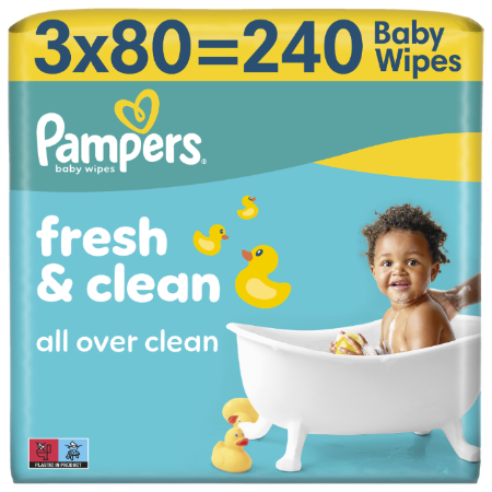 Pampers Toallitas Freshclean 3x80 - imagen 1