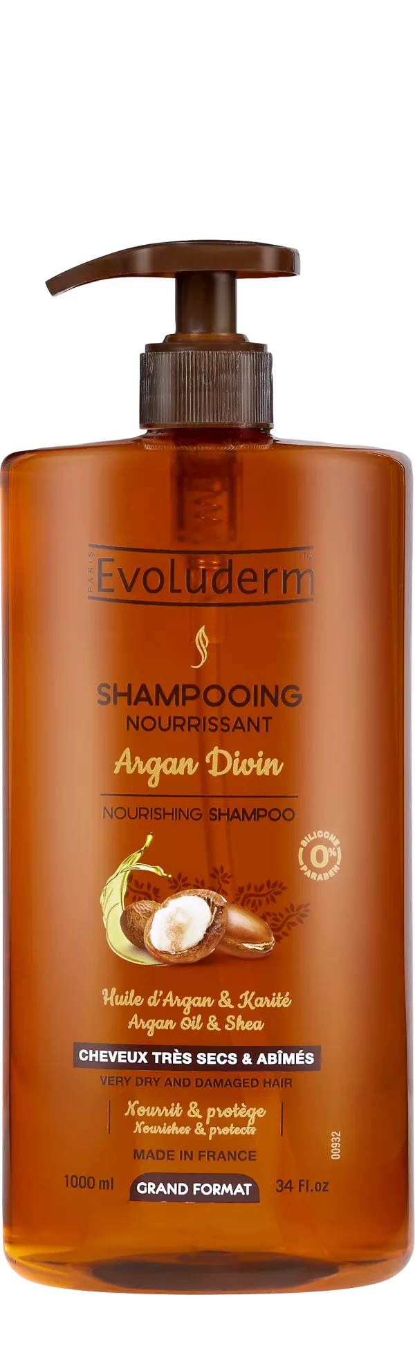 Champú Nutritivo Argan Divin 1l - Evoluderm - imagen 1