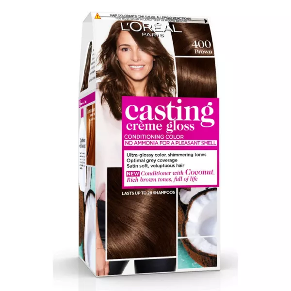 Tinte Cheveux 400 Châtain Craquant Crema gloss - - imagen 1