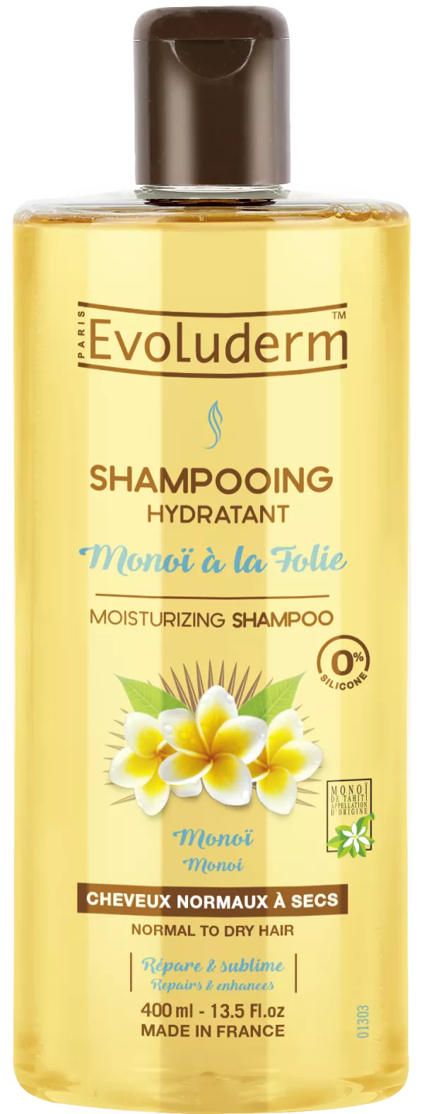 Champú Hidratante Monoï à La Folie 400ml - Evoluderm - imagen 1