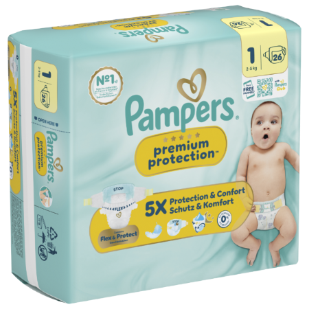 Pampers Pp Nb Paquet T1 X26 - imagen 1