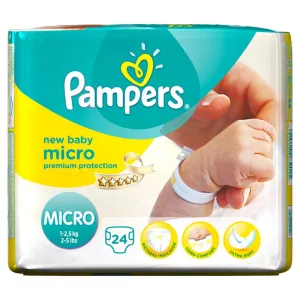 Panales Recien Nacido Micro T0 (1-5 Kg) X24 — Pampers - imagen 1