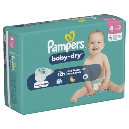 X45 Baby Dry Gigante T4 Pampers - imagen 1