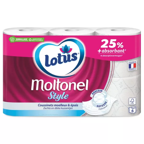 Papel higiénico Moltonel aqua tube - LOTUS - imagen 1