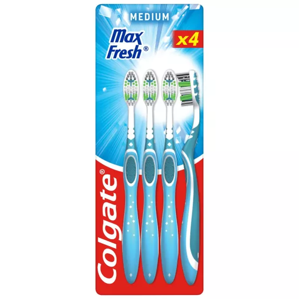 Cepillo de dientes Max Fresh Medium x4 - COLGATE - imagen 1